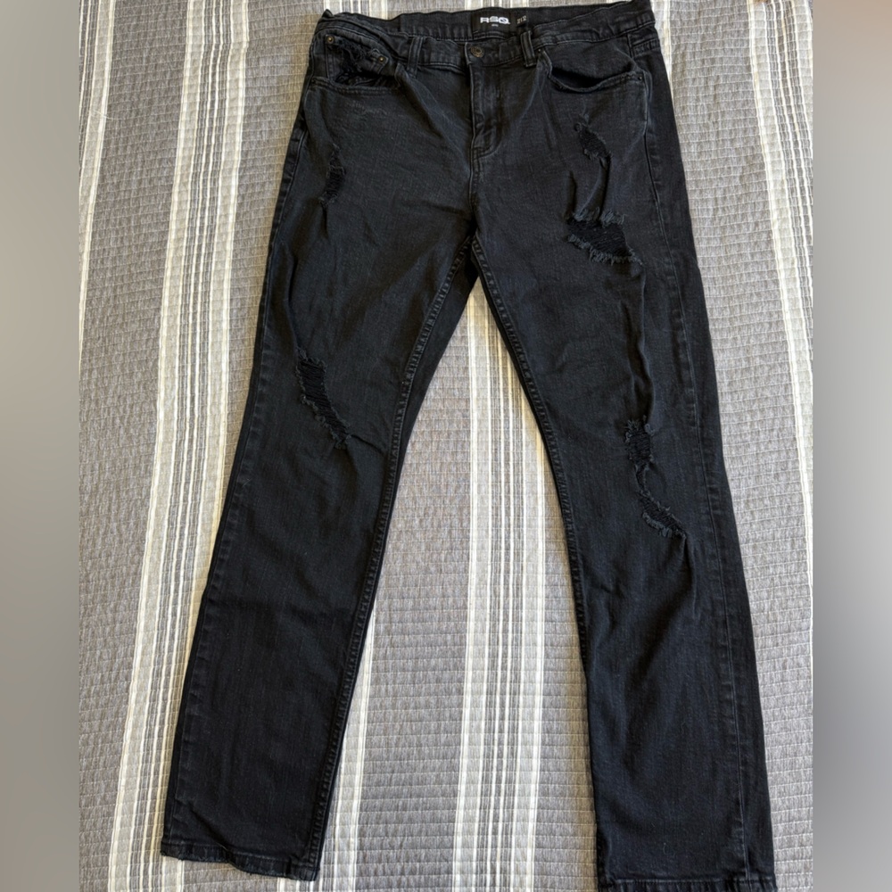 RSQ Men's Black Skinny Jeans